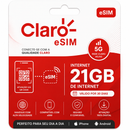 eSIM Claro - 21GB Internet